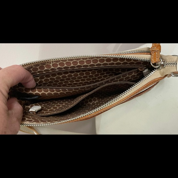 Brighton leather crossbody handbag organizer - Picture 4 of 5
